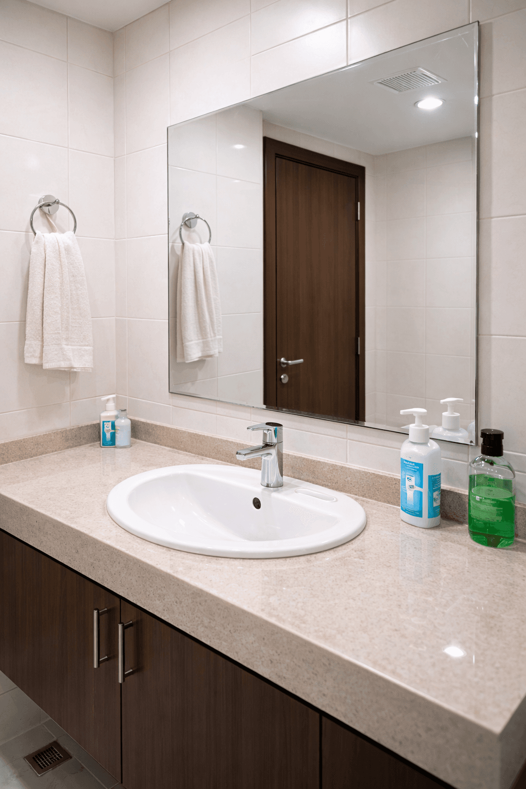 Bathroom after professional cleaning