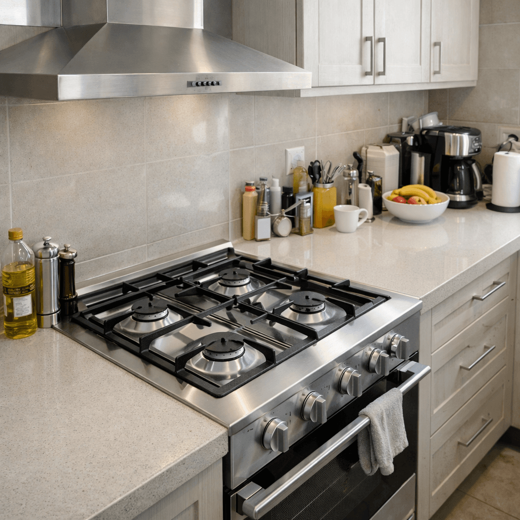 Kitchen after cleaning service