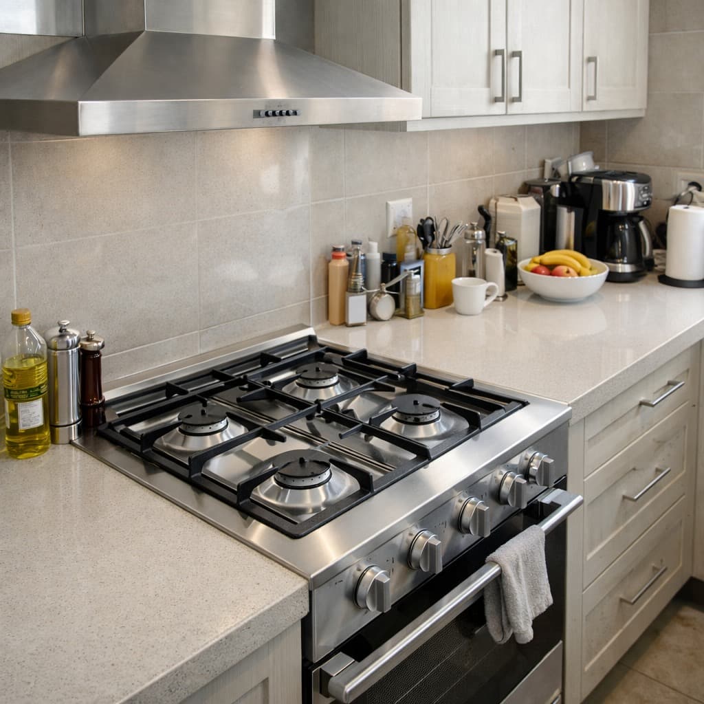 Kitchen after cleaning service